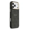 Guess PU Leather 4G Gold Frame MagSafe dėklas skirtas Apple iPhone 17 Pro Max juodos spalvos