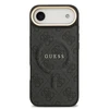 Guess PU Leather 4G Gold Frame MagSafe dėklas skirtas Apple iPhone 17 Air juodos spalvos
