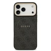 Guess PU Leather 4G Gold Frame MagSafe dėklas skirtas Apple iPhone 17 Pro Max juodos spalvos