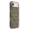Guess PU Leather 4G Gold Frame MagSafe dėklas skirtas Apple iPhone 17 Air rudos spalvos
