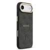 Guess PU Leather 4G Gold Frame MagSafe dėklas skirtas Apple iPhone 17 Air juodos spalvos