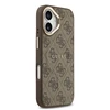 Guess PU Leather 4G Gold Frame MagSafe dėklas skirtas Apple iPhone 17 rudos spalvos