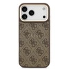 Guess PU Leather 4G Gold Frame MagSafe dėklas skirtas Apple iPhone 17 Pro Max rudos spalvos