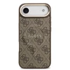 Guess PU Leather 4G Gold Frame MagSafe dėklas skirtas Apple iPhone 17 Air rudos spalvos