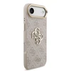 Guess PU Leather 4G Metal Logo Gold Frame dėklas skirtas Apple iPhone Air rožinės spalvos