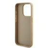 GUESS GUHCP15XPSAIRD IPHONE 15 PRO MAX 6.7" ZLOTY/AUKSINIS KIETAS DĖKLAS SAFFIANO IRIDESCENT SCRIPT