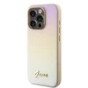 Dėklas GUESS GUHCP15LPSAIRD IPHONE 15 PRO 6.1 "GOLD / GOLD HARDCASE SAFFIANO IRIDESCENT SCRIPT