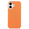 Guess PU Perskirtasated 4G dėklas skirtas Apple iPhone 17 oranžinės spalvos