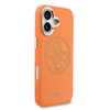 Guess PU Perskirtasated 4G dėklas skirtas Apple iPhone 17 oranžinės spalvos