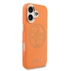 Guess PU Perskirtasated 4G dėklas skirtas Apple iPhone 17 oranžinės spalvos