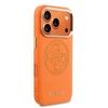 Guess PU Perskirtasated 4G dėklas skirtas Apple iPhone 17 Pro oranžinės spalvos
