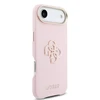Guess PU Resin Logo dėklas skirtas Apple iPhone Air Rožinė