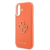 Guess PU Resin Logo dėklas skirtas Apple iPhone 17 Oranžinis