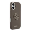 Guess PU Resin Logo dėklas skirtas Apple iPhone 17 Brown