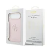 Guess PU Resin Logo dėklas skirtas Apple iPhone Air Rožinė