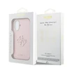 GUESS dėklas, skirtas IPHONE 17 GUHCP17S5PS4RGGP (PU FW Resin Logo) rožinis