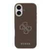 Guess PU Resin Logo dėklas skirtas Apple iPhone 17 Brown