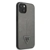 Dėklas GUESS GUHCP13SPSATLG IPHONE 13 MINI 5.4 "Sidabrinis/Sidabrinis HARDCASE SAFFIANOTRIANGLE LOGO