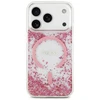 Dėklas Guess Resin Bottom Glitter MagSafe skirtas Apple iPhone 17 Pro rožinės spalvos