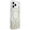 Dėklas Guess Resin Bottom Glitter MagSafe case for Apple iPhone 17 Pro Max auksinis