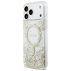 Dėklas Guess Resin Bottom Glitter MagSafe case for Apple iPhone 17 Pro Max auksinis