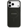 Guess Saffiano Classic Logo MagSafe dėklas skirtas Apple iPhone 17 Pro Max juodos spalvos