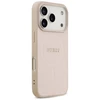 Guess Saffiano Classic Logo MagSafe dėklas skirtas Apple iPhone 17 Pro rožinės spalvos