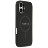 Guess Saffiano Classic Logo MagSafe dėklas skirtas Apple iPhone 17 juodos spalvos