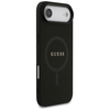 Guess Saffiano Classic Logo MagSafe dėklas skirtas Apple iPhone Air juodos spalvos