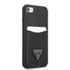 Guess GUHCI8PSATPK Apple iPhone 7/8 SE 2020 /SE 2022 kietas dėklas juodos spalvos kietas dėklas Saffiano Triangle Logo