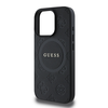 Guess Saffiano Peony Classic Logo MagSafe - dėklas skirtas Apple iPhone 16 Pro juodas
