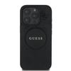 Guess Saffiano Peony Classic Logo MagSafe - dėklas skirtas Apple iPhone 16 Pro juodas