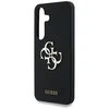 Dėklas Guess Silicone Big 4G Logo Bottom Script Samsung Galaxy S25 juodos spalvos