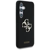 Dėklas Guess Silicone Big 4G Logo Bottom Script Samsung Galaxy S25 juodos spalvos