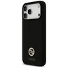 Dėklas Guess Silicone Logo Strass 4G MagSafe Case for iPhone 17 Pro Max - Juodas