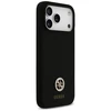 Dėklas Guess Silicone Logo Strass 4G MagSafe Case for iPhone 17 Pro Max - Juodas