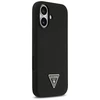 Guess Silicone Triangle Logo MagSafe - dėklas skirtas Apple iPhone 17 juodos spalvos
