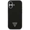 Guess Silicone Triangle Logo MagSafe - dėklas skirtas Apple iPhone 17 juodos spalvos