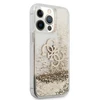 Apple iPhone 13 Pro Max Guess Hardcase 4G Big Liquid Glitter (GUHCP13XLG4GGO) telefono dėklas aukso spalvos