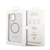 Dėklas GUESS GUHMP14MHTMD IPHONE 14 PLUS / 15 PLUS 6.7 "GOLD / GOLD HARD CASE METAL OUTLINE MAGSAFE