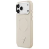 Dėklas Guess Triangle Logo MagSafe Case for iPhone 17 Pro - rusvai gelsvas
