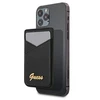 Dėklas GUESS WALLET CASE FOR MAGSAFE 4G GRAY CARDS Juodas