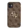 Dėklas GUHCN614GMGBR Guess PU 4G Metal Logo Case for iPhone 11 Brown