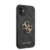 Dėklas GUHCN614GMGGR Guess PU 4G Metal Logo Case for iPhone 11 Pilkas