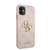 Dėklas GUHCN614GMGPI Guess PU 4G Metal Logo Case for iPhone 11 Rožinė
