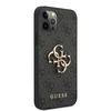 Dėklas Guess Apple iPhone 12 Pro Max Metal Logo Case Pilkas