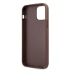 Guess "GUHCP12M4GMGBR PU 4G metalinis logotipo dėklas iPhone 12/12 Pro" rudas