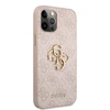 Dėklas GUHCP12M4GMGPI Guess PU 4G Metal Logo Case for iPhone 12 12 Pro Rožinė