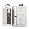 Dėklas GUHCP13L4GMGBR Guess PU 4G Metal Logo Case for iPhone 13 Pro Brown