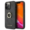 Guess GUHCP13X4GMRGR iPhone 13 Pro Max 6,7" pilkas/pilkas kietas 4G dėklas su žiediniu stovu